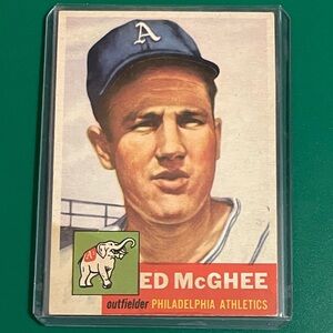 Ed McGhee #195 1953 Topps Baseball Trading Card